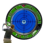 Genérico Target Practice - Judge Course Grade, Pinpoint Green Movement, Visualize Direction Indicator, Lightweight Metal Casing, Easy Storage, Essential Training Implement Silver