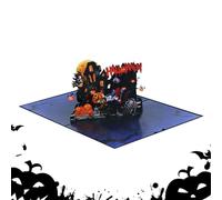 Generico Tarjeta 3D Halloween | Tarjeta 3D Halloween Pumpkin Witch - Escultura De Papel De Horror Decoración Coleccionable Para Las Noches De Desde