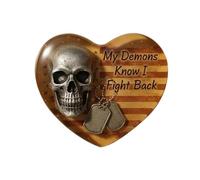 Genérico Tarjeta,Corazón Compacto con Diseño de Calavera | Tarjeta de Notas - para Viaje de Negocios Hogar Exterior Escuela Hombres Mujeres Niños Niñas Jóvenes Adolescentes