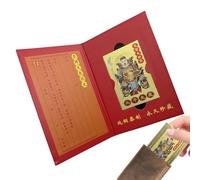 Genérico Tarjeta de amuleto Tai Sui 2025,Tarjeta Tai Sui - Amuleto de buena suerte del año de la serpiente, dorada de amuleto chino 2025 para buena suerte, éxito y protección