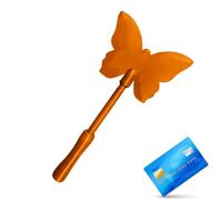 Generico Tarjeta de Crédito Varita para Adultos, Porta Tarjetas de Mariposa Impreso en 3D | Tarjetero Llavero Pagos | Para Hombre Mujer Viajeros Pasajeros Compras Estacionamiento, NARANJA, Fare