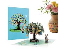 Generico Tarjeta de cumpleaños 3D, recuerdo de primavera de y conejo 3D - Tarjeta de agradecimiento de Pascua - para profesores, , familia, esposa, marido, novia, madre y padre