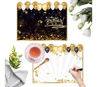 Genérico Tarjeta de Cumpleaños Grande - Decoraciones de Fiesta con Sobre | Tarjeta de Felicitación Grande | para Guardar Memorias para Hombres y Mujeres en Fiestas Reuniones Familiares y de