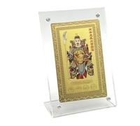 Generico Tarjeta de felicitación de Año Nuevo Chino - Recuerdo portátil de cobre, tarjeta de bendición espiritual - Para, armonía y éxito, para bolso, viaje, familia y vacaciones