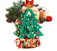 Generico Tarjeta de felicitación de Navidad - Colección Festivo,Tarjeta de felicitación de Navidad 3D de papel | Para Madre Padre Amigos Compañeros De Clase Adolescentes Niños Estante De La Biblioteca