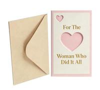 Genérico Tarjeta De Felicitación, Diseño De Estilo Escrito A Mano, 10 × 15 Cm, Romántica, Tarjeta Agradecimiento, Superficie Escritura Suave, Para Niños Adultos Regalo Celebración Cumpleaño