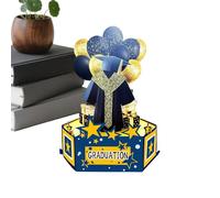 Genérico Tarjeta de Graduación | Felicitaciones 3D para Graduados | Tarjeta Felicitaciones Para De Graduación,para Ceremonias de Instituto y Universidad, s, Hermanos, Amigos, Compañeros y Estudiantes