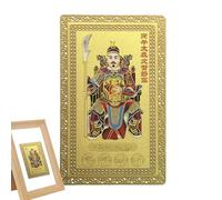 Genérico Tarjeta De La Riqueza Del Año Nuevo Chino - Recuerdo Coleccionable De Cobre,Tarjeta de Bendición Espiritual,Para Atraer Suerte Éxito Decoración Hogar