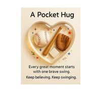 Genérico Tarjeta de Notas,Diseño en Forma de Corazón con Temática Deportiva,Tarjeta de Aliento y Motivación | Para Viaje De Negocios Hogar Exterior Escuela Hombres Mujeres Niños Niñas