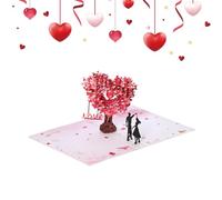 Genérico Tarjeta de San Valentín | Árbol Corazón Papel Tarjeta Amor | 3D de Árbol del Amor con Corazón,Para Novia Novio Pareja Adultos Celebracion Boda Regalos Favor