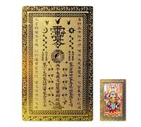 Genérico Tarjeta Tai Sui Coleccionable - Recuerdo de Bendición Auspiciosa,Tarjeta Tai Sui De Cobre Del Año Del Caballo | Para Mesita De Noche, Cartera, Viaje, Dormitorio, Familia, Amigos,