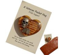 Genérico Tarjetas de Abrazo,Corazón y Calavera Motivador - Mini Abrazo Con Tarjeta,Para Mujeres Hombres Amantes Niños Amigos Compañeros Adultos Fiesta Cumpleaños Agradecimiento Buena Suerte