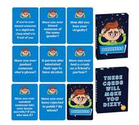 Genérico Tarjetas De Conversación, Juego de 50 Piezas para Romper el Hielo en Construcción de Equipos, Mazo Portátil para Viajes Camping Cenas Relaciones En Pareja Tiempo En Familia