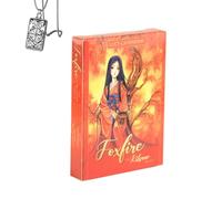 Genérico Tarjetas de la Fortuna de la Bruja Gitana - Mazo de tamaño de Bolsillo para Principiantes con Collar - Diseño Encantador, fácil de Usar