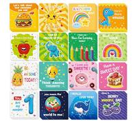 Genérico Tarjetas de Motivación para Niños (60 Piezas) - Afirmaciones Inspiradoras | Notas de Ánimo para la Fiämbrera | Citas y Dichos Positivos, Niños y Niñas, Mensajes Escribibles, la Escuela