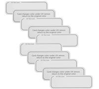 Genérico Tarjetas de Prueba de Intensidad UV para Exteriores, 10 Unidades Tamaño Compacto, Detección Precisa de Rayos Ultravioleta para Productos Skincare y Protección Solar