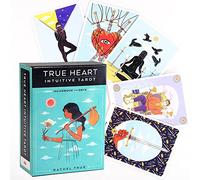 Genérico Tarjetas de Tarot intuitivas del corazón Verdadero,True Heart Intuitive Tarot Cards,Tarot Deck,Firend GameJuguetes de adivinación