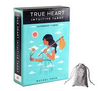 Genérico Tarjetas de Tarot intuitivas del corazón Verdadero,True Heart Intuitive Tarot Cards,with Bag,Card Game,Juguetes de adivinación