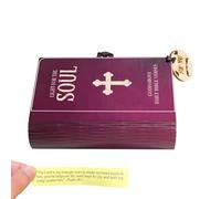 Genérico Tarjetas de Versículos de la Biblia | 90 Piezas Inspiracionales con Caja de Madera | Tarjetas Cristianas para Hombres y Mujeres | Aliento Diario Reflexión Sentimientos