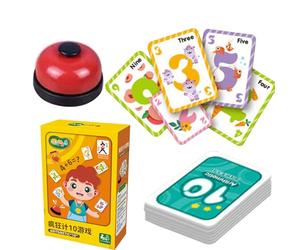 Genérico = Tarjetas didácticas - Tarjetas didácticas sobre números | Juguetes, Divertido Juego de Cartas Educativo Reutilizable para Contar para Preescolar, para el hogar, Escuela, Viajes, educación