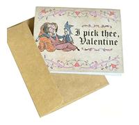 Genérico Tarjetas Medievales de San Valentín | Divertidas tarjetas de amor vintage con arte manuscrito y frases humorísticas | Tarjetas de felicitación románticas únicas para parejas, novios (05)