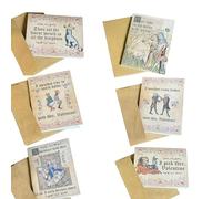 Genérico Tarjetas Medievales de San Valentín | Divertidas tarjetas de amor vintage con arte manuscrito y frases humorísticas | Tarjetas de felicitación románticas únicas para parejas, novios (ALL)