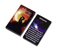 Genérico Tarjetas Oracle,Adivinación Espiritual Portátil - Juego De Tarot Lunar para Principiantes - para Adultos Adolescentes Meditación Exploración Emocional Guía de Amor Buscando la Verdad