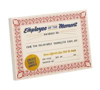 Genérico Tarjetas Reconocimiento Empleados - Cuaderno de Certificados para Premios al Mejor Empleado,Tarjetas de Agradecimiento,para Trabajadores, RRHH, Supervisores, Líderes, Colegas y Año