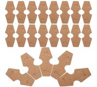 Genérico Tarjetas Resistentes para Exhibición y Embalaje de Joyería, 300 Piezas de Cartón Marrón para Collares y Pendientes, Porta Joyas Adecuado para Almacenamiento y Presentación