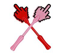 Genérico Tarjetero con Forma de Dedo Medio, Impreso en 3D, con Varita mágica para pagos sin Contacto. Estuche Original con asa para pagos sin Contacto. Fácil de Usar. (2pcs B)
