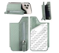 Genérico Tarjetero magnético Tipo Billetera, Tarjetero Trasero para teléfono, Cartera Plegable en la Parte Posterior del Bolsillo para Cambiar el teléfono, Estuche Adhesivo para móvil para la Escuela