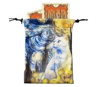 Genérico Tarot Card - Cardes Bolsas con cordón | Almacenamiento de Dados de Dados de 13x18 cm | de Almacenamiento para Dados 13x18 cm | Joyas Que transportan para la mayoría de los tamaños es