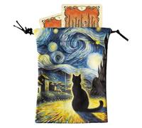 Genérico Tarot Card - Cardes Bolsas con cordón | Almacenamiento de Dados de Dados de 13x18 cm | de Almacenamiento para Dados 13x18 cm | Joyas Que transportan para la mayoría de los tamaños es