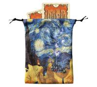 Genérico Tarot Card - Cardes Bolsas con cordón | Almacenamiento de Dados de Dados de 13x18 cm | de Almacenamiento para Dados 13x18 cm | Joyas Que transportan para la mayoría de los tamaños es