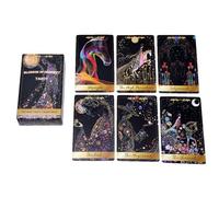 Genérico Tarot Card Deck, 78-Piece Divination Card Set for Beginners and Experts, Mystical Fortune Telling Game for Party Spiritual Readings Meditation and Self Discovery 10.6x6.2x3cm