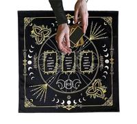 Genérico Tarot Card Tablecloth, Tarot Witchery Supplies | Thickened Velvet Fabric Cards Square Table Napkin For Altar, Cave Room, Kitchen, Bar, Picnic, Divination, Spiritual Decor