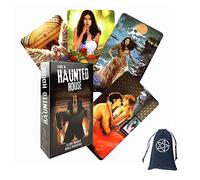 Genérico Tarot de Las Tarjetas House Haunted,Tarot of The Haunted House Cards,with Bag,Party Game,Juguetes de adivinación