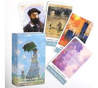 Genérico Tarot del Arte del impresionismo de Claude Monet,Claude Monet imperssionism Art Tarot,Tarot Deck,Firend GameJuguetes de adivinación
