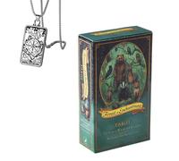 Genérico Tarot del Bosque del Encanto - Edición de Bolsillo, Incluye Cartas de Tarot y Collar, Principiantes
