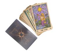 Genérico Tarot Divination Cards, Fate Reading Deck, 78 Piece Symbolic Fortune System with Artistic Arcana Design Set, Intuitive Spiritual Game Kit, Minimal Mystical Design Cards, Family Party Use