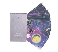 Genérico Tarot Fate Card, Oracle Deck Pack, 4.13x2.48 Inches Easy Learn Fate Reading Cards with Full 83 Piece Collection, Illustrated Divination Design, Party Entertainment Card Game for Social Use