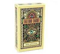 Genérico Tarot Tatuaje: Tinta e intuición,Tattoo Tarot: Ink & Intuition,Tarot Deck,Firend GameJuguetes de adivinación