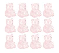 Genérico Tarro de Chuches con Tapa, Contenedor de 12 Piezas en Forma de Oso, Contenedores Transparentes de Caramelos con Tapa, Para Galletas, Té, Chocolate, Cocina, Navidad, Fiesta de Boda