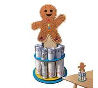 Genérico Tarro De Dinero Navideño - Clip De Dinero De Madera 5,91 Pulgadas | Diseño Festivo Hecho A Mano - Idea De Regalo para Boda, Cumpleaños, Día De San Valentín, Navidad, Hogar, Estudiantes