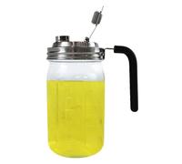 Genérico Tarro De Para Conservas,Almacenamiento De Alimentos Hermético 946 ml | Frasco Para Conservar Bebidas Con Tapa Y Asa,Para Apartamento Cocina Despensa Frigorífico Yogur Leche Café