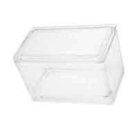 Genérico Tarro De Tinción De Vidrio Para Laboratorio, Tanque De Tinción Transparente, Tarro De Tinción Reutilizable, Tanque De Tinción En Forma De Cubo, Soporte De Tinción De 60