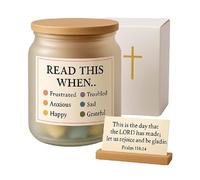 Genérico Tarro De Versículos Bíblicos,Tarro De Tarjetas Con Versículos | Cesta de Escrituras Inspiradoras para Oraciones Diarias Regalo Hogar Trabajo Bautismo Comunión Pastor Madrina Dormitorio