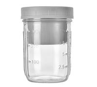 Genérico Tarro de Vidrio para Comida Saludable, Soporte Separado para Salsa, Evita Que se empape, Tarro de Ensalada para Frutas, nueces y frascos de Vidrio con Tapas
