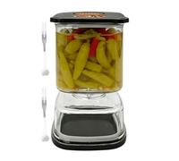 Genérico Tarro Para Encurtidos | Recipiente para Fermentación de Alimentos con Colador | Frasco Hermético De Encurtidos Y Aceitunas | para Cocina Harina Azúcar Café Avena Ensalada Caramelos