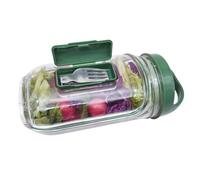 Genérico Tarro Portátil Para Ensaladas, Tupper Ensalada Para Llevar, Ensaladera, Para Preparación De Comidas En Casa, 1000 Ml, Vaso Y Tapa Para Aderezo
